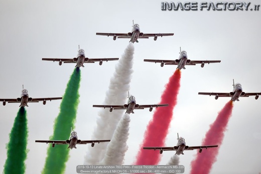 2019-10-13 Linate Airshow 7603 PAN - Frecce Tricolori - Aermacchi MB-339